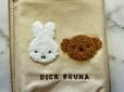 ミッフィー＆ボリスのお顔がサガラ刺繍でデザインされています♪