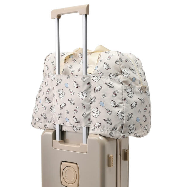 プー＆フレンズ ボストンバッグ 折りたたみ式 ポーチ入り 4WAY POOH TRAVEL 3,800円