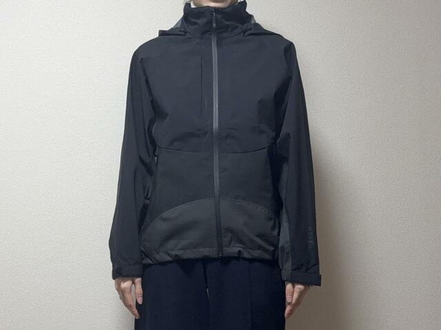 【ワークマン イナレム(R)ライトウォーム2WAYスタンドカラージャケット】身長170cm・ブラッククレイジーのMサイズ着用。インナーを着ることを考えるとワンサイズ上でも良いかもしれません