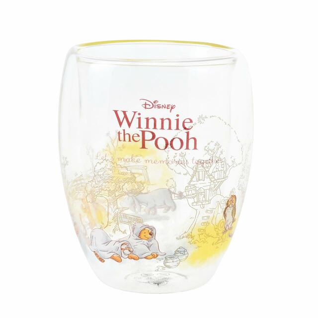 プー＆フレンズ グラス・スプーン セット 耐熱ガラス ダブルウォール POOH’S DAY 2023 2,420円