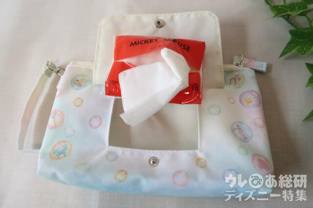 「スーベニアおてふきキャリー」ティッシュ入れには便利