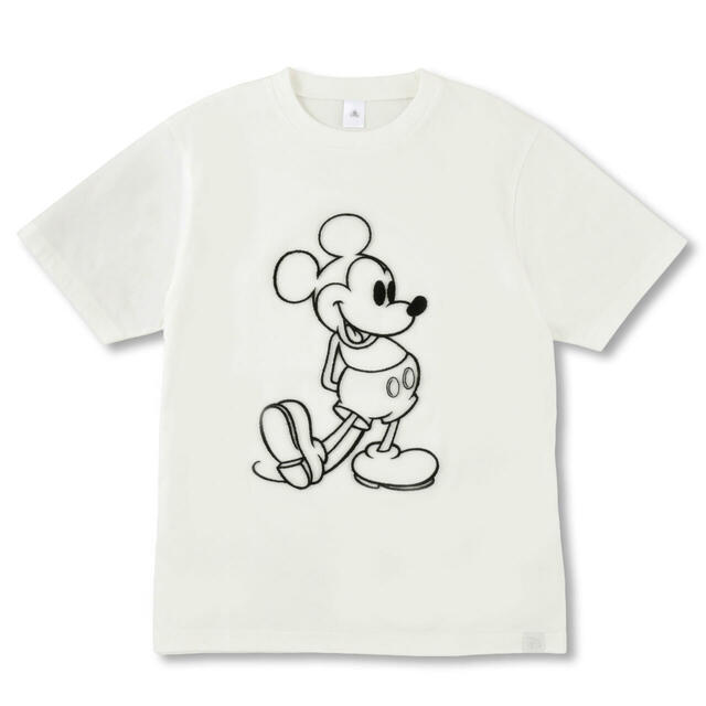 ミッキー 半袖Tシャツ スタンディングポーズ ホワイト M L MAGICAL LABEL 4,400円