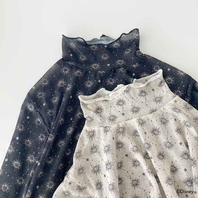 ハイネック総柄シアーカットソー ¥4,290|Disney Collection「ウィッシュ」|ehka sopo