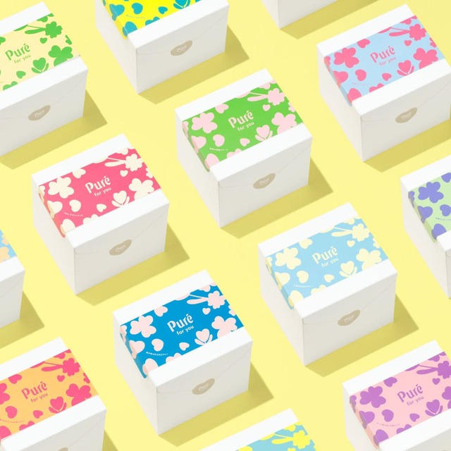 【母の日スイーツ2025／カンロ】外箱に付けるパッケージラベルは全部で15種類