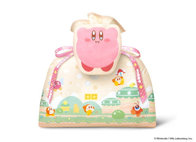 【カービィたちの超まんぞくフェス 第2弾】ファミペイスタンプ企画商品/星のカービィ ALL STAR COLLECTION カービィ(M)/カービィのラッピング×エコバッグLでお届け!