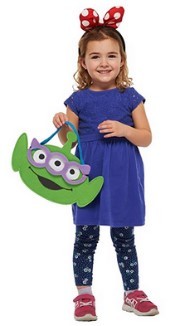 ディズニー トイストーリーフェルトバッグエイリアンコスチューム用小物 95891（新作）参照元：http://ure.pia.co.jp/articles/-/93374