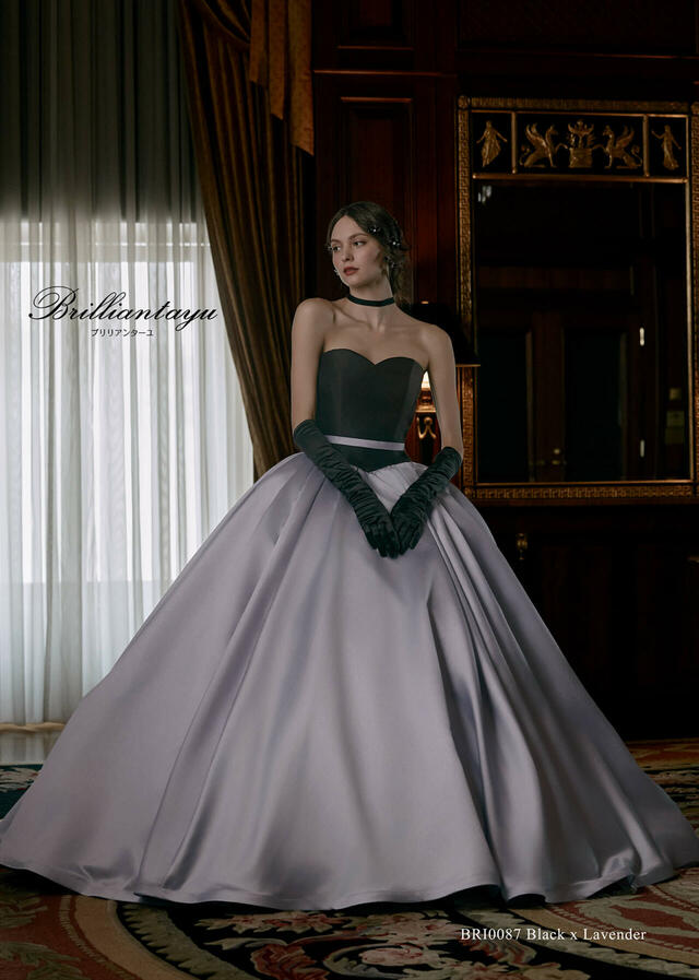 クラウディア｜「Brilliantayu （ブリリアンターユ）」新作ウェディングドレス｜BRI-0087_Black x Lavender