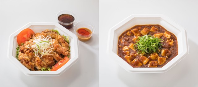 ＜バーミヤン＞2種ソースで仕上げた大判油淋鶏、コク旨マーボー豆腐