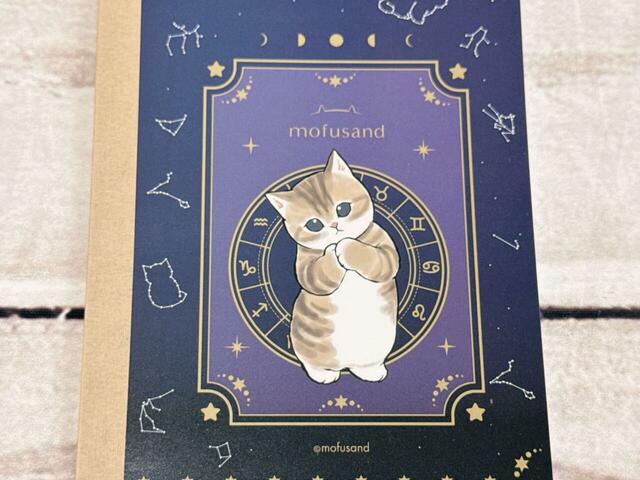 星座の羅針盤を背景に、おねだりするような上目遣いのにゃんこ。かわいすぎる〜！