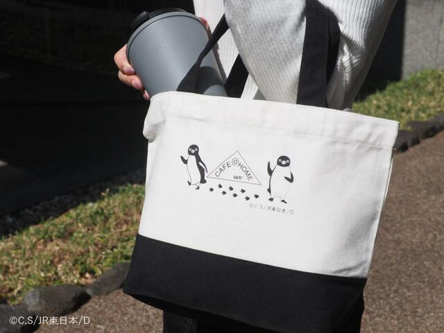 「トートバッグイメージ」【Suicaのペンギン×CAFE@HOMEのコラボトートバッグ付コーヒーセットが登場】
