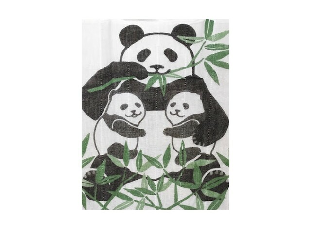 「ふたごパンダふきん」＜価格：550円（税込）＞ 【エキュート上野でパンダフェア「PANDA PARK」開催！「たれぱんだ」のポップアップショップもオープン！】