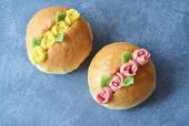 「メルヘン日進堂」花咲くあんパン (4,320円)花咲くあんぱん(ピンク)・(黄)各3個