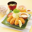 『手作りタルタルソースで食べる 広島産かきフライ定食』4個盛り