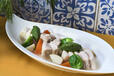 「京都産もち豚バラ肉のボッリート サルサヴェルデ添え」＜期間：2026年5月1日〜6月30日＞【京都の名店シェフ特別監修メニューも登場！本場イタリアの味で旅気分を楽しむブッフェフェア初開催】