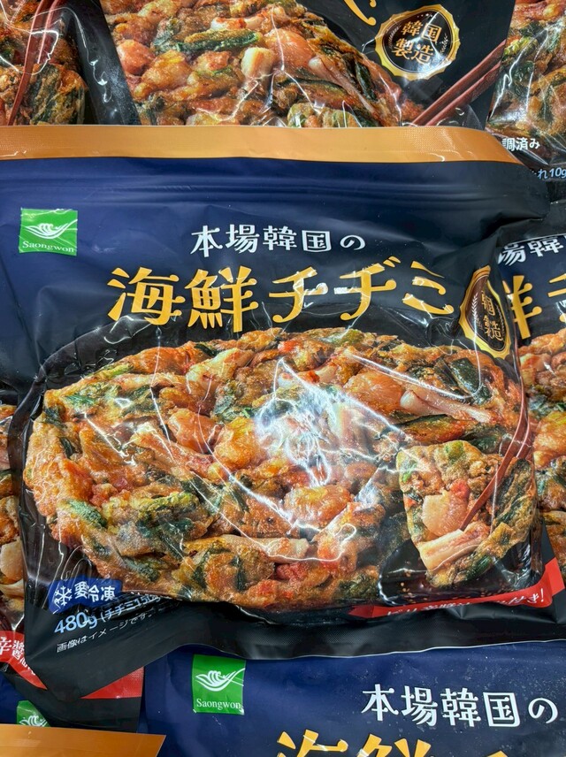 ロピア「本場韓国の海鮮チヂミ」1078円（税込）