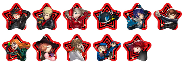 ペルソナ５ ザ・ロイヤル　スター缶バッジコレクション（全11種）1回400円（※カプセルトイ）