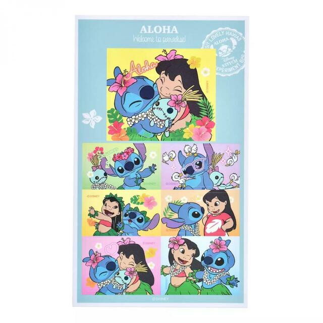 リロ、スティッチ、スクランプ シール・ステッカー プリントシール風 アロハ Sticker Collection 350円