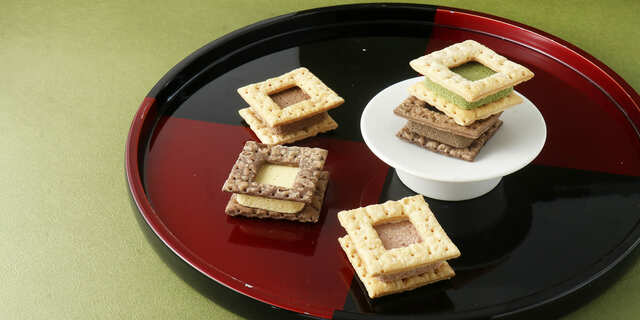 【ベルアメール 京都別邸】ショコラパイサンド 5個入 ¥1,188、10個入 ¥2,376、15個入 ¥3,564