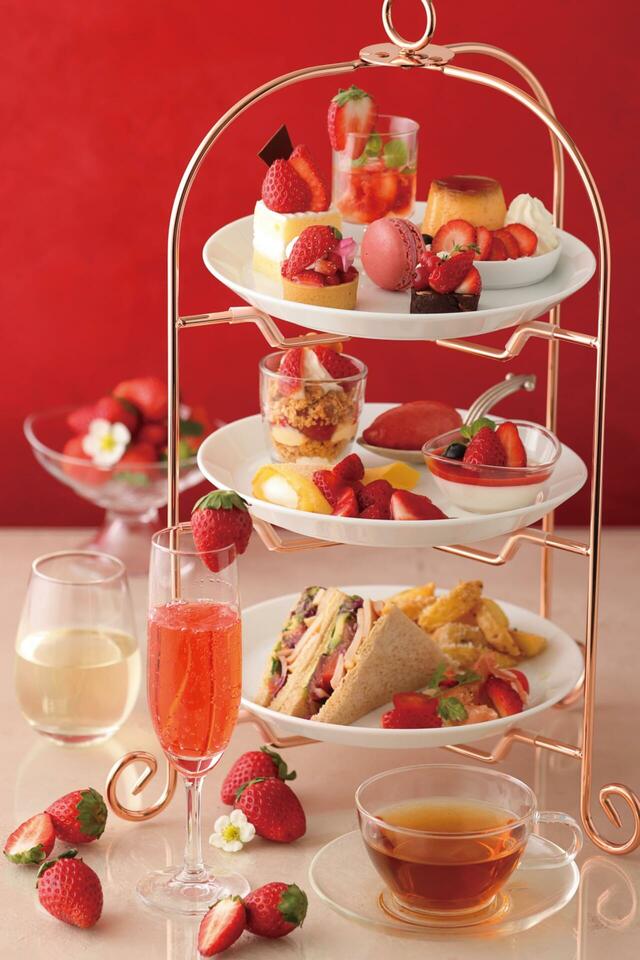 「KIHACHIのアフタヌーンティー ～まりひめスペシャル～」＜期間：2025年1月9日〜1月31日＞【甘くてジューシーな希少苺 「まりひめ」が楽しめる “アフタヌーンティー＆ナポレオンパイ”がキハチ青山本店に初登場！】