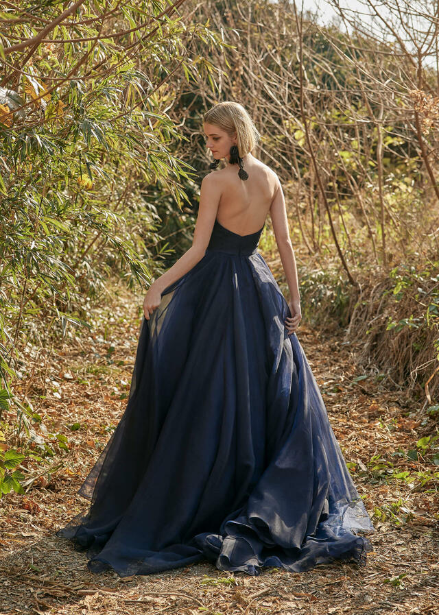 クラウディア｜「K.RANNE-クランネ-」新作ウェディングドレス｜KNE0041_Navy