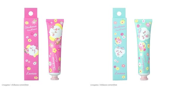 【Lovisiaちいかわ大集合ハンドクリーム】ちいかわ(ピオニーの香り)、ハチワレ(ホワイトブーケの香り)
