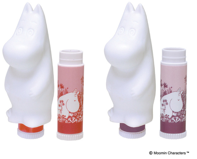 ムーミンリップクリーム(全2種)　価格は各980円（税別）