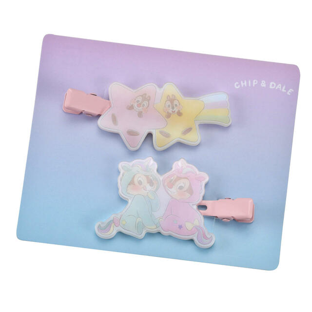 チップ＆デール ヘアクリップ セット カラークリップ MAEGAMI CHIP ‘N DALE COLLECTION 950円
