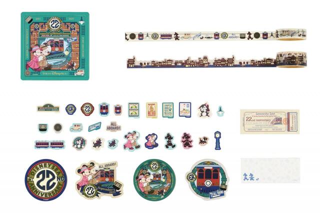 ステーショナリーセット 2,300円｜東京ディズニーシー22周年記念グッズ｜販売店舗：東京ディズニーシー「スチームボート・ミッキーズ」｜発売日：2023年9月4日（月）
