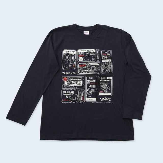 「ポケモンオリジナルロングスリーブＴシャツ」＜価格：3,850円（税込）＞【全国のプロント・エプロントに“ポケモンのスペシャルメニュー”が登場！「旅」をテーマにしたノベルティも付いてくる！】