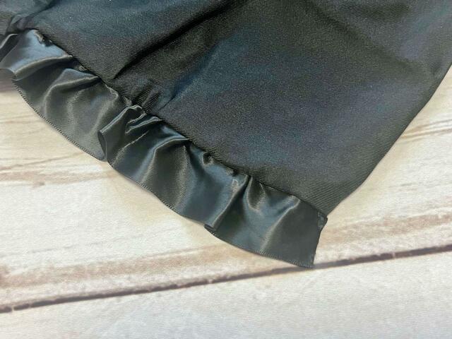 バッグ本体とフリルの生地が異なるため、ワンカラーでものっぺりしない印象♡「ALEXANDRE DE PARIS（アレクサンドル ドゥ パリ）折りたためるフリルトートバッグ」