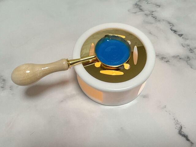 3回目はダークブルーのワックスピルでチャレンジ！