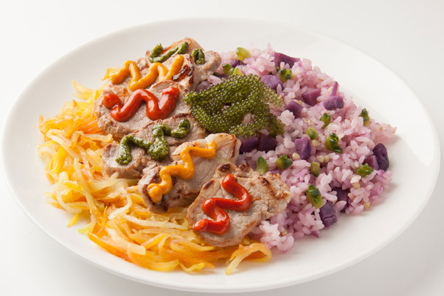 「マヨ1グランプリ」最終リングに上がる絶品料理たち／ゴーヤーライスとアグー彩りマヨソースかけ（沖縄県）