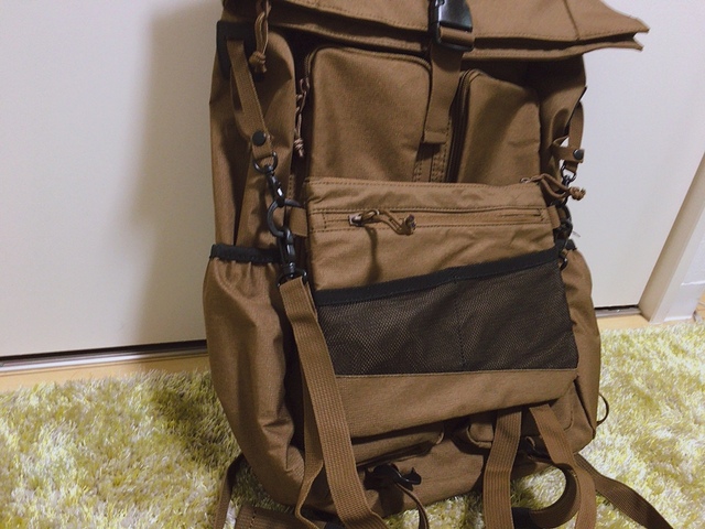 【ワークマン ジョイントバックパック スタンダードエディション】別売りのジョイントサコッシュが取り付けられます