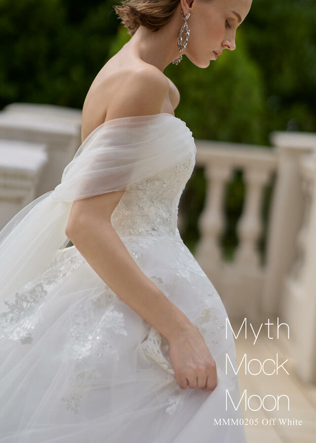 クラウディア「Myth Mock Moon（ミスモックムーン）」新作ウェディングドレス　MMM0205_Off White