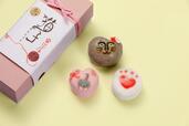 【招福猫子(ねこ)まんじゅう】「ハートの泥棒猫子」3個入1,100円(税込)
