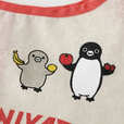 【紀ノ国屋 Suicaのペンギン コットンバッグ】ピンクのデザインは果物を持ったSuicaのペンギンたち