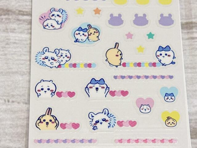 【ちいかわ×DAISO限定デザイン】「スケジュールシール ちいかわ」「2」は合計43枚のシール入り。手帳にはもちろん、お手紙やノートのデコに使うのもおすすめ！