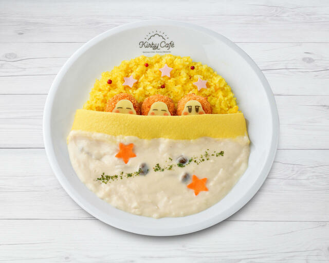 「ワドワドワドルディの夢みるホワイトシチュー」＜価格：2,728円(税込)スーベニアスプーン付き／2,068円(税込)スーベニアスプーンなし＞【「カービィカフェ」にミルクやチーズを使ったHOTメニューが登場！冬限定グッズも見逃せないかわいさ♪】