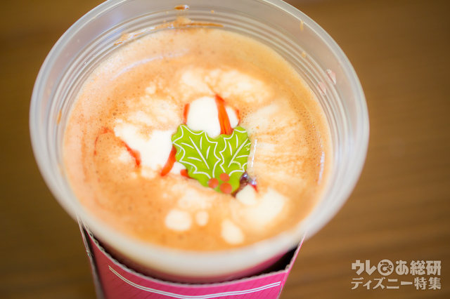 ホットチョコレートカクテル(木いちごリキュール入り)¥680「ユカタン・ベースキャンプ・グリル」|東京ディズニーシー「クリスマス・ウィッシュ」(2016年)