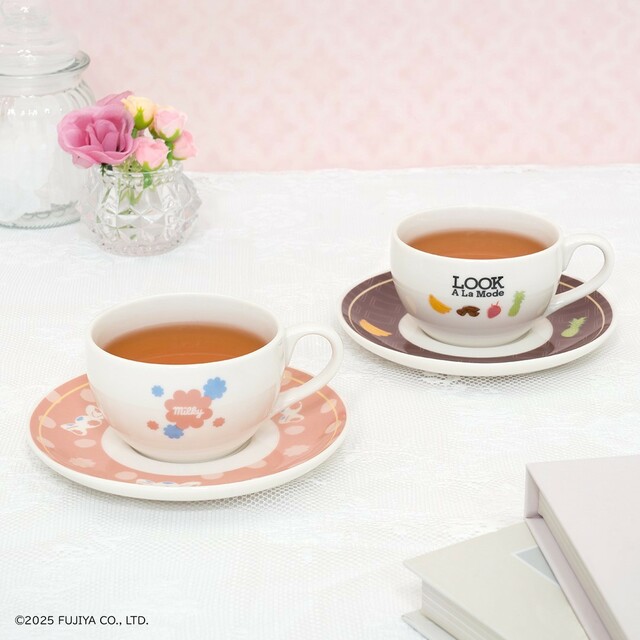 B賞 ティーカップ&ソーサー(全2種/ティーカップ約8.5cm、ソーサー約14cm)【タイトーくじ PEKO×TEA TIME】