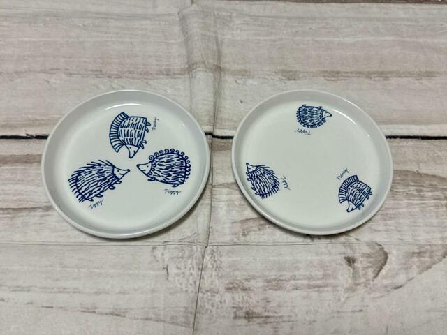 【cookpad plus 2025年春号付録】リサ・ラーソンの人気のはりねずみ3兄弟デザインのお皿2枚セット!