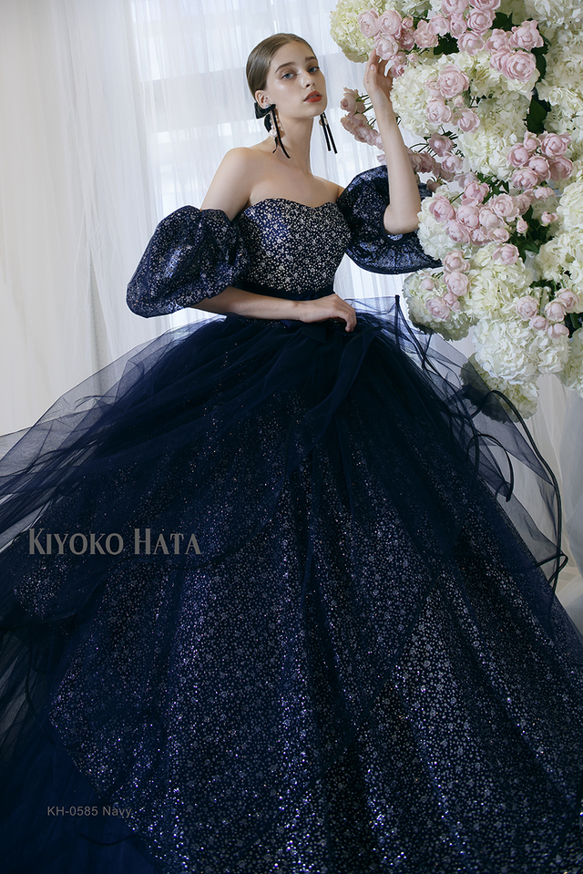KIYOKO HATA（キヨコハタ）新作ウェディングドレス　KH-0585_Navy