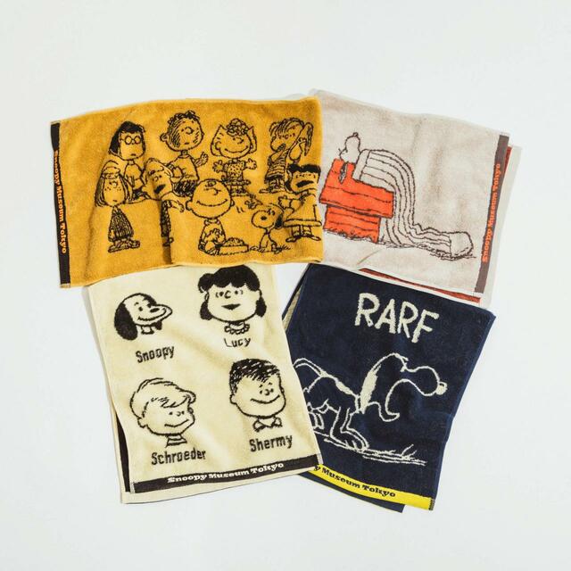 フェイスタオル 1,980円｜スヌーピーミュージアム｜2024年4月26日（金）発売グッズ