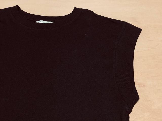 【ZARA】リブ編みTシャツ／税込1,590円