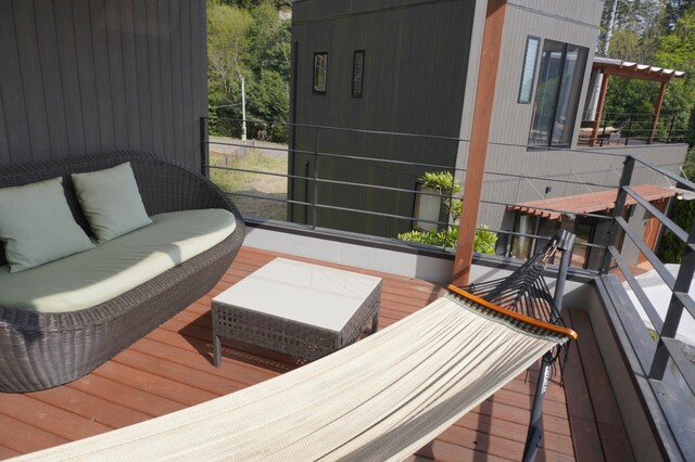 【THE FARM】「コテージグランデ」の2階テラス