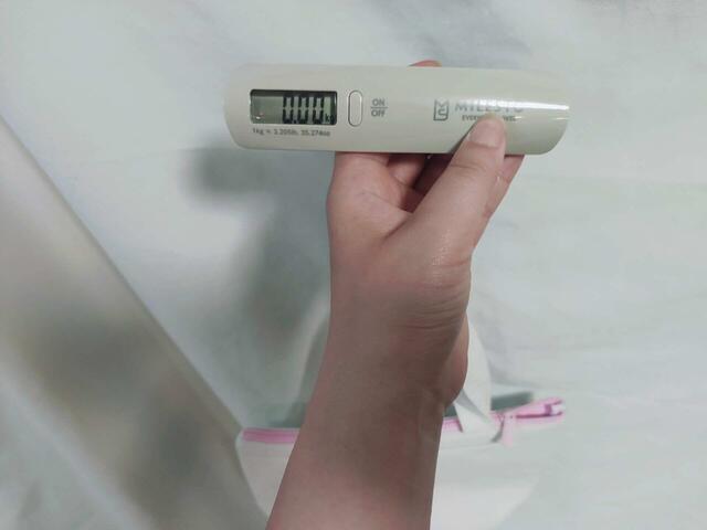 素材はポリエステル、綿、アルミで重さは測定できない軽さ