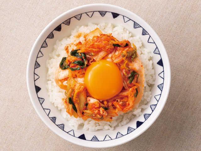豚キムチ＋生たまご