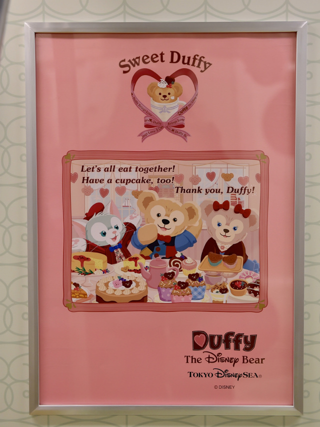 スウィート・ダッフィーのイラストも飾られています(撮影 / MezzoMiki)
