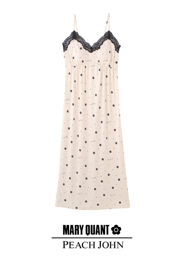 【MARY QUANT×PEACH JOHN】「デイジーレースワンピ（カップ付き）」¥5,800、サイズ：ワンサイズ、カラー：アイボリー