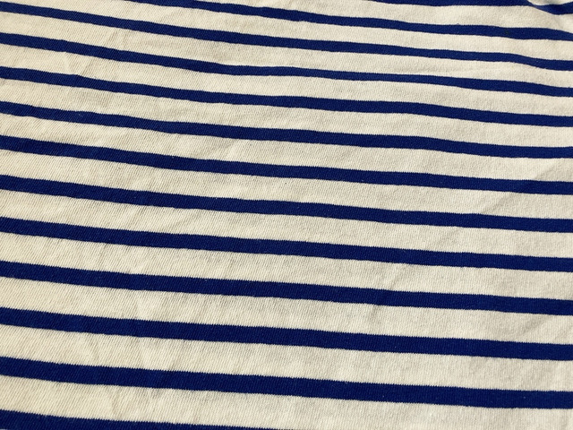 【ワークマン　レディースサーバーバスクハーフシャツ】爽やかなボーダーカラーが人気